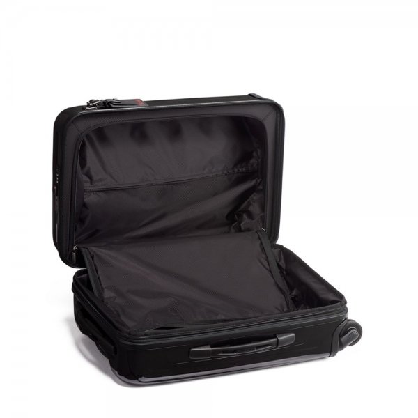 Tumi V4 International Expandable Carry-On black Harde Koffer van Polycarbonaat