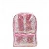 A Little Lovely Company Backpack Glitter transparant/roze