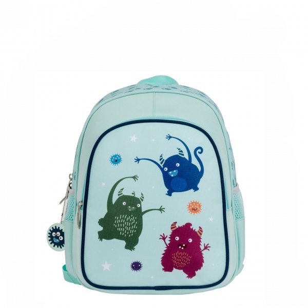 A Little Lovely Company Insulated Backpack Monsters lichtblauw backpack