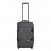 Eastpak Strapverz Trolley Backpack S black denim Handbagage koffer Trolley