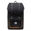 Herschel Supply Co. Little America Rugzak black crosshatch/black/blazing orange backpack