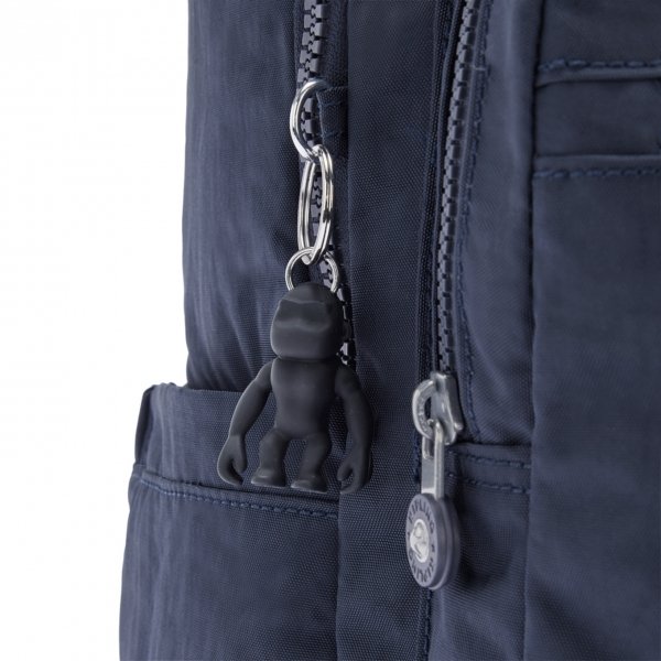 Kipling Seoul Rugzak blue bleu 2 backpack van Nylon