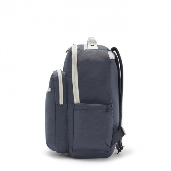 Kipling Seoul Rugzak grey slate block backpack