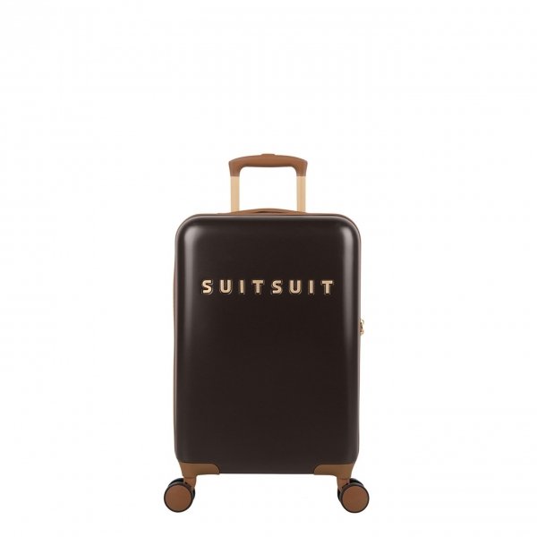 SuitSuit Fab Seventies Classic Handbagage Trolley 55 cm espresso black Harde Koffer