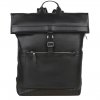 Burkely Suburb Seth Backpack Rolltop 15.6" black backpack