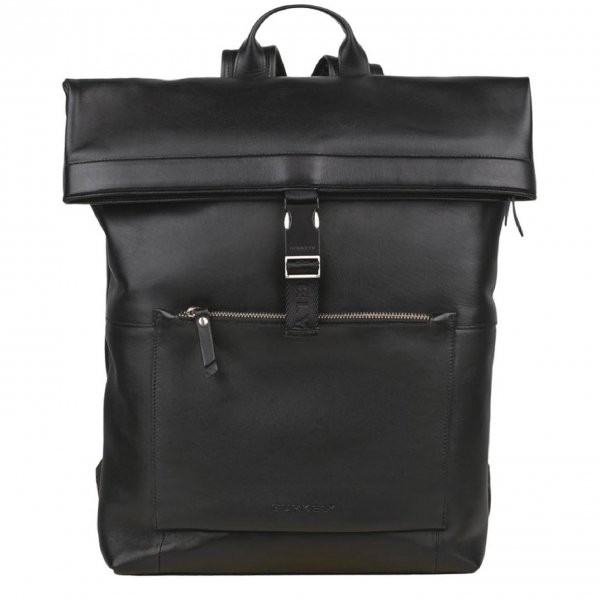 Burkely Suburb Seth Backpack Rolltop 15.6" black backpack