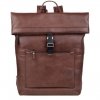 Burkely Suburb Seth Backpack Rolltop 15.6" brown backpack