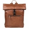 Burkely Suburb Seth Backpack Rolltop 15.6" cognac backpack