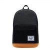 Herschel Supply Co. Pop Quiz Rugzak black crosshatch/black/blazing orange backpack