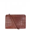 LouLou Essentiels Vintage Crossbody croco cognac Damestas