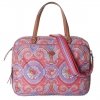 Oilily City Rose Paisley Office Bag hot coral
