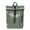 Rains Rolltop Mini shiny olive backpack