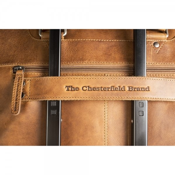 The Chesterfield Brand Jovi Laptoptas 14" cognac van Leer