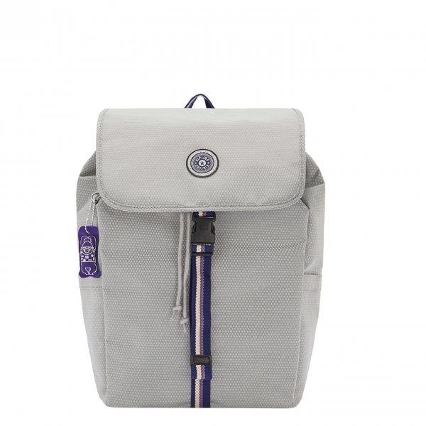 Kipling Winton Laptop Rugzak grey ripstop backpack