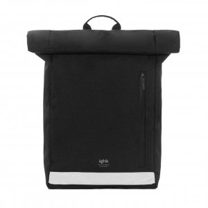 Lefrik Reflective Roll Top Backpack black Laptoprugzak