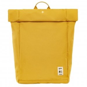 Lefrik Roll Top Backpack mustard Laptoprugzak