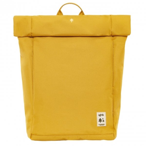 Lefrik Roll Top Backpack mustard Laptoprugzak