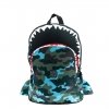 Pick & Pack Shark Shape Backpack M camo light blue