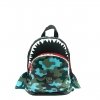 Pick & Pack Shark Shape Backpack S camo light blue Kindertas