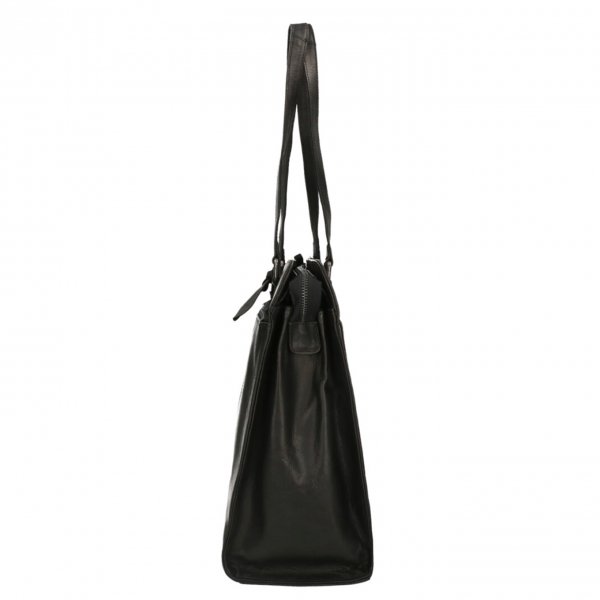 Dimagini Classics 15.6" Leather Businessbag black van Leer