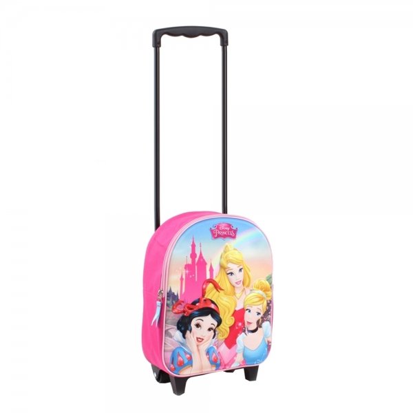 Disney Trolley Rugzak Princess Enchanted 3D pink Kinderkoffer