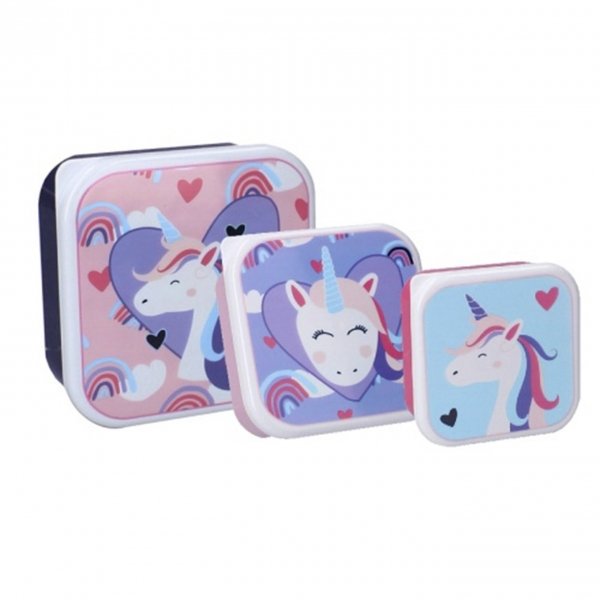 Kidzroom Unicorn Set Lunchbox/Drinkbeker/Snackbox roze Kindertas van