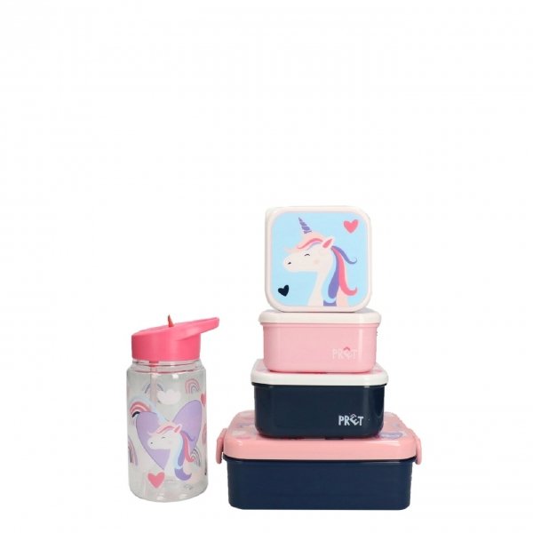 Kidzroom Unicorn Set Lunchbox/Drinkbeker/Snackbox roze Kindertas