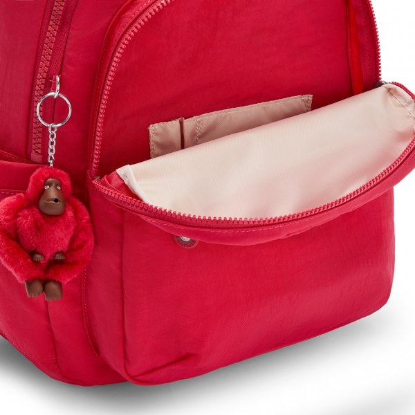 Kipling Seoul Rugzak true pink backpack