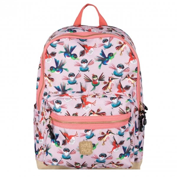 Pick & Pack Birds Backpack L soft pink Kindertas