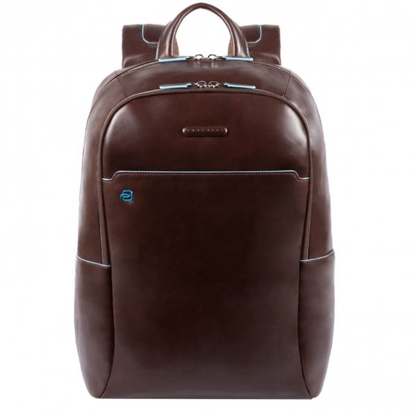 Piquadro Blue Square Computer Backpack with iPad Compartment dark brown backpack