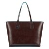 Piquadro Blue Square Shopping Bag with iPad Compartment brown Aktetas