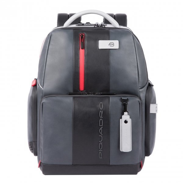 Piquadro Urban PC and iPad Backpack with Anti theft cable grey black backpack