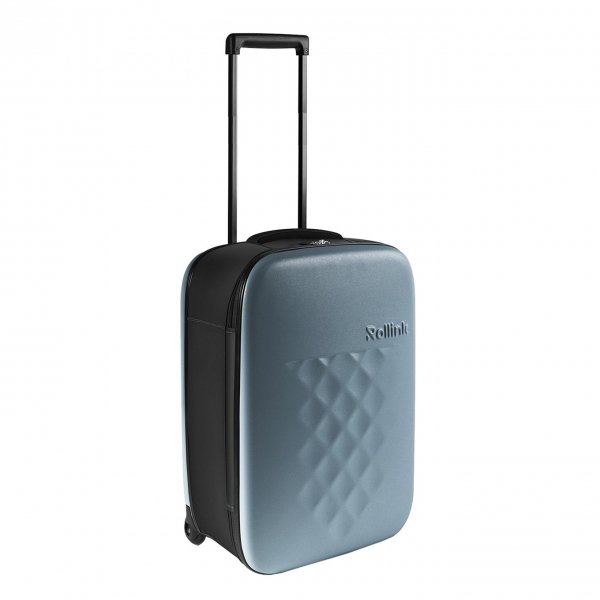 Rollink Flex Vega Opvouwbare Handbagage koffer aron blue Harde Koffer