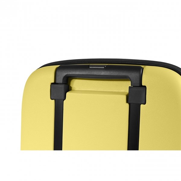 Rollink Flex Vega Opvouwbare Handbagage koffer yellow iris Harde Koffer van Polycarbonaat