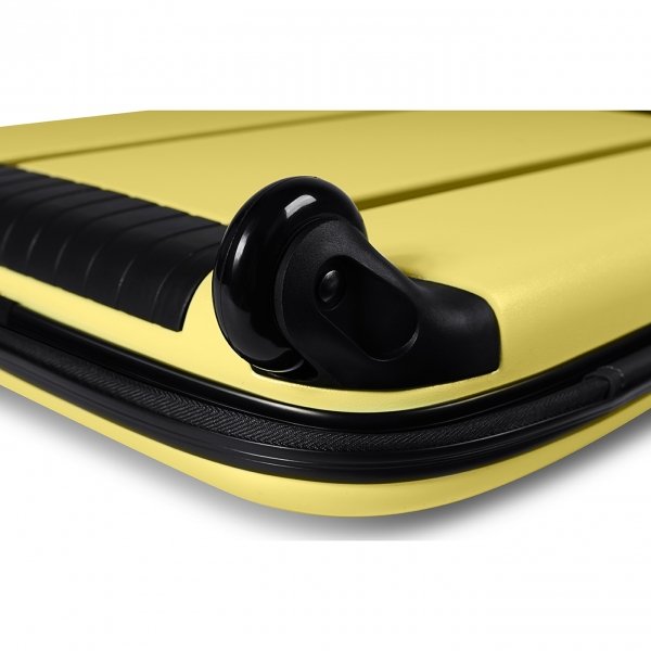 Rollink Flex Vega Opvouwbare Handbagage koffer yellow iris Harde Koffer