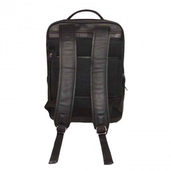 6" black backpack