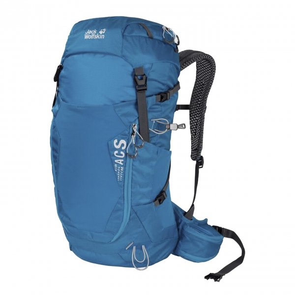 Jack Wolfskin Crosstrail 28 LT Hiking Pack blue jewel backpack