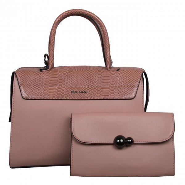 Bulaggi Sophie Set Handbag + Clutch dusty pink Damestas