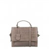 Burkely Croco Cassy Citybag pebble taupe