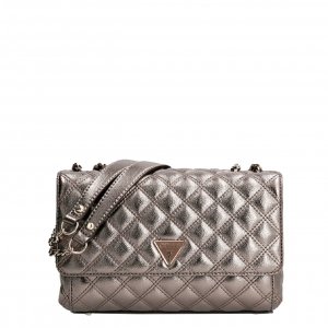 Guess Cessily Convertible Xbody Flap pewter Damestas