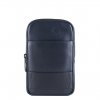 Piquadro Obidos Pocket Crossbody Bag For Smartphone blue
