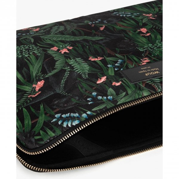 Wouf Janne 15&apos;&apos; Laptophoes forest multi Laptopsleeve van Canvas