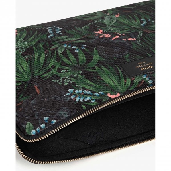 Wouf Janne 13&apos;&apos; Laptophoes forest multi Laptopsleeve van Canvas