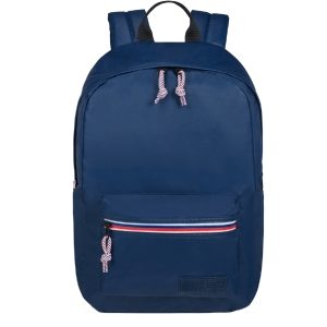 American Tourister Upbeat Pro Backpack Zip Coated navy backpack