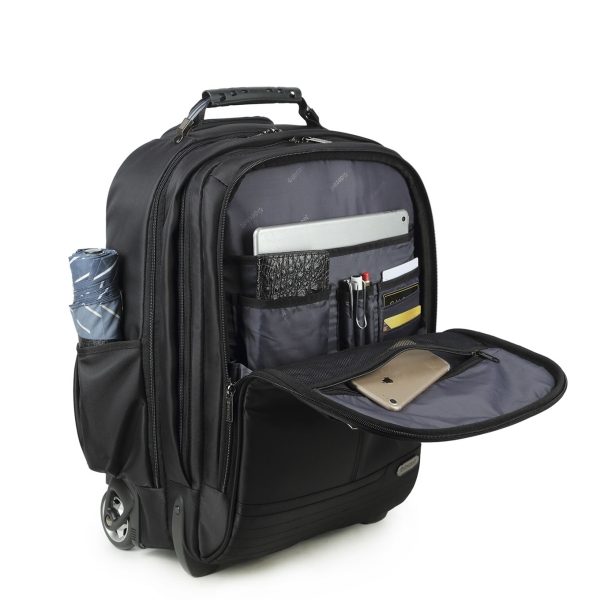 Decent B-To Work Laptop Backpack/Wheels black backpack