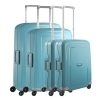 Samsonite S'Cure 4-Delige Kofferset 55/55/69/75 aqua blue Harde Koffer