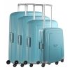 Samsonite S'Cure 4-Delige Kofferset 55/69/75/81 aqua blue Harde Koffer