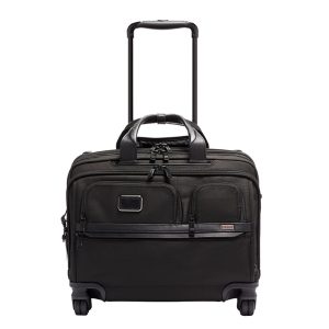 Tumi Alpha DLX Wheeled Laptop Case black Handbagage koffer