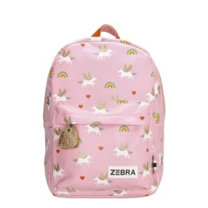 Zebra Trends Girls Rugzak M Unicorn Love pink