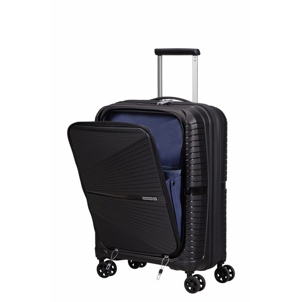 American Tourister Airconic Spinner 55 Neon Frontloader 15.6&apos;&apos; onyx black Harde Koffer van Polypropyleen
